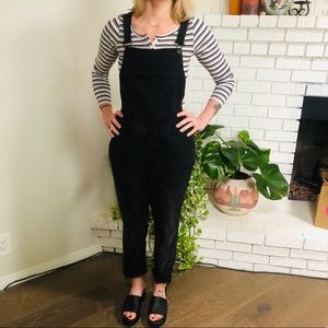 BDG Black Jean Overalls Urban Outfitters